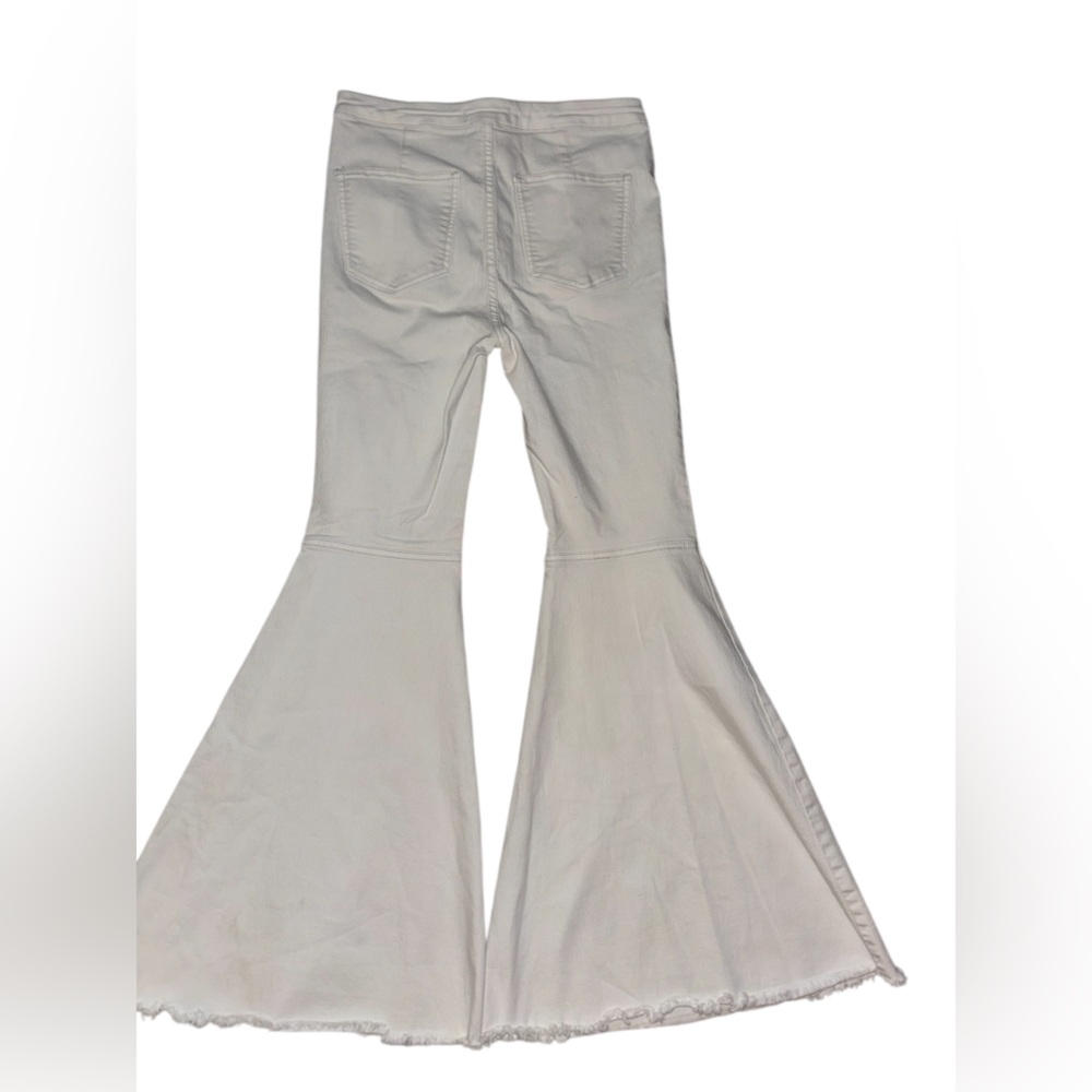 We the Free by Free People Just Float On Flare off-white Jeans - Picture 3 of 7